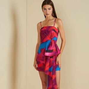 AMUR Finnegan Bow Dress Pink